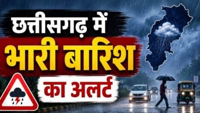 रायपुर में सुबह से झमाझम बारिश, कई जिलों में भारी वर्षा का अलर्ट; अगले 3 दिन ऐसा रहेगा मौसम